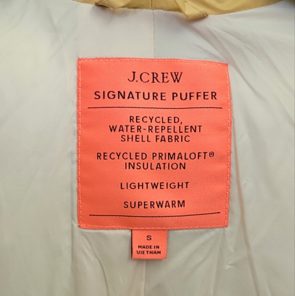 J. Crew Signature Puffer Alps jacket with PrimaLoft Women's Size Small - Picture 12 of 14